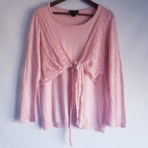 Lane Bryant Pink knit top